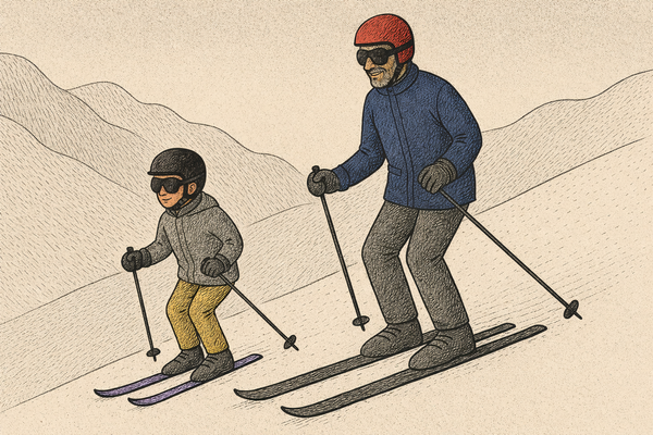 Fear, Growth, and Leadership: A Skiing Story with My Child